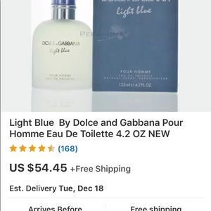 Dolce and Gabbana Light Blue for Men